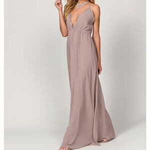 Tobi Taupe Maxi Dress